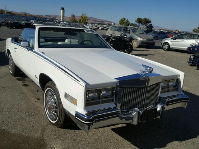 1G6AL6788EE620005 - 1984 CADILLAC ELDORADO B WHITE photo 1