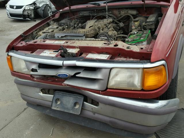 1FTCR11X7VPB21627 - 1997 FORD RANGER RED photo 7