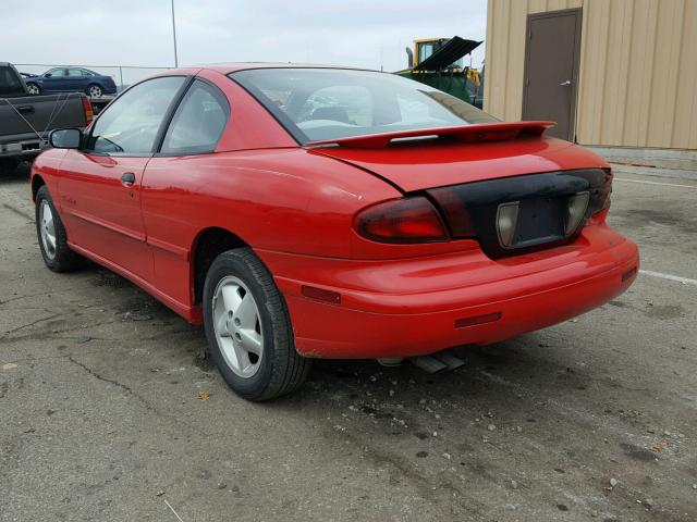 1G2JB1246W7584669 - 1998 PONTIAC SUNFIRE SE RED photo 3