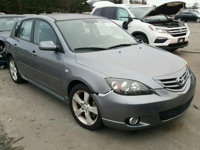 JM1BK143041159601 - 2004 MAZDA 3 HATCHBAC GRAY photo 1