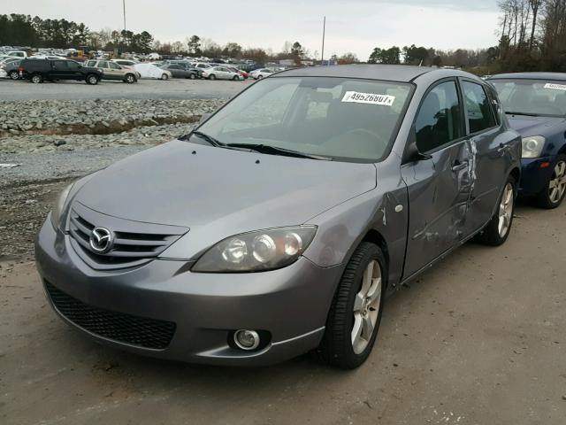 JM1BK143041159601 - 2004 MAZDA 3 HATCHBAC GRAY photo 2