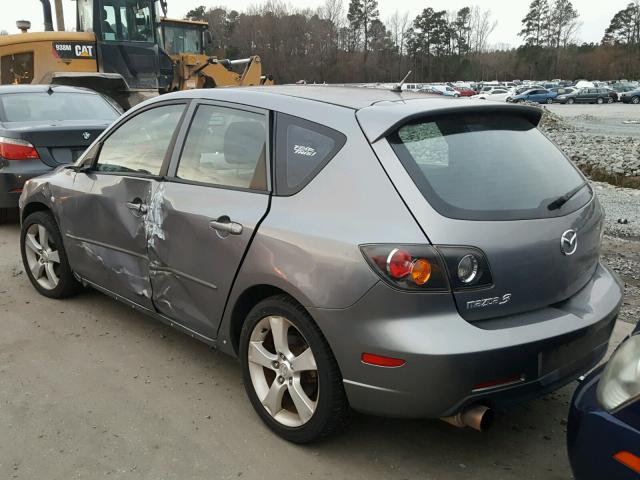 JM1BK143041159601 - 2004 MAZDA 3 HATCHBAC GRAY photo 3