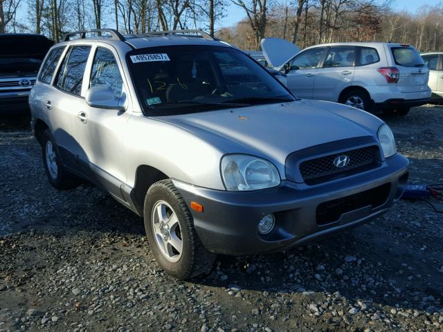 KM8SC13D24U648146 - 2004 HYUNDAI SANTA FE G SILVER photo 1