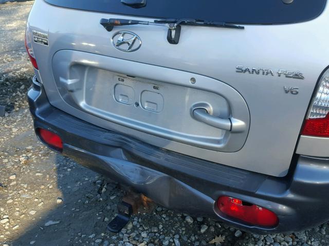 KM8SC13D24U648146 - 2004 HYUNDAI SANTA FE G SILVER photo 9