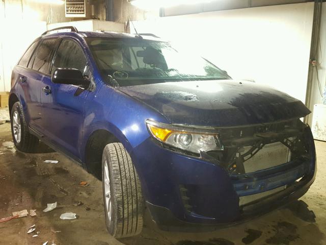 2FMDK3GC7DBC65723 - 2013 FORD EDGE SE BLUE photo 1