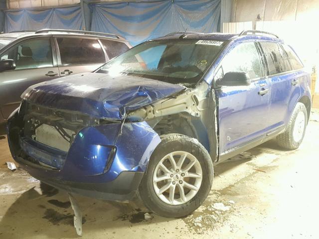 2FMDK3GC7DBC65723 - 2013 FORD EDGE SE BLUE photo 2