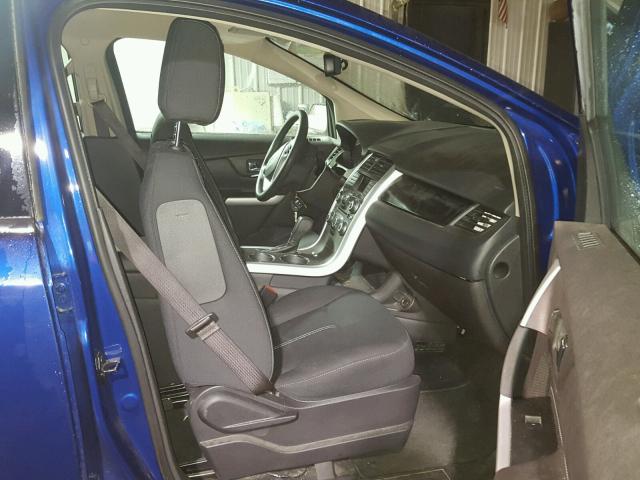 2FMDK3GC7DBC65723 - 2013 FORD EDGE SE BLUE photo 5