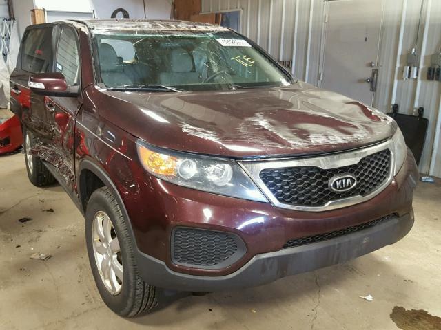 5XYKTCA18BG183248 - 2011 KIA SORENTO BA BURGUNDY photo 1