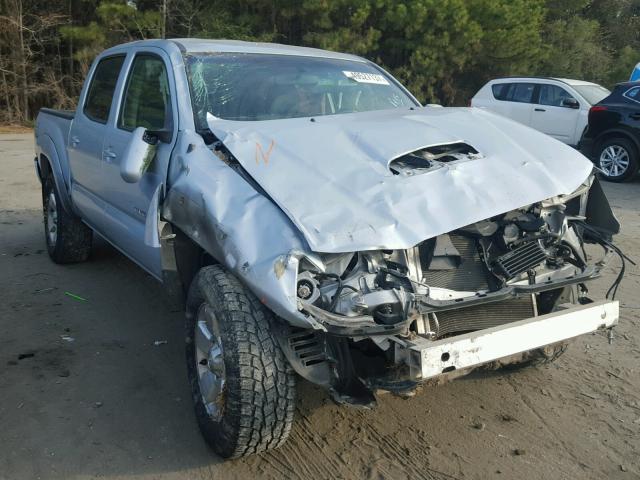 5TELU42N07Z437055 - 2007 TOYOTA TACOMA DOU SILVER photo 1