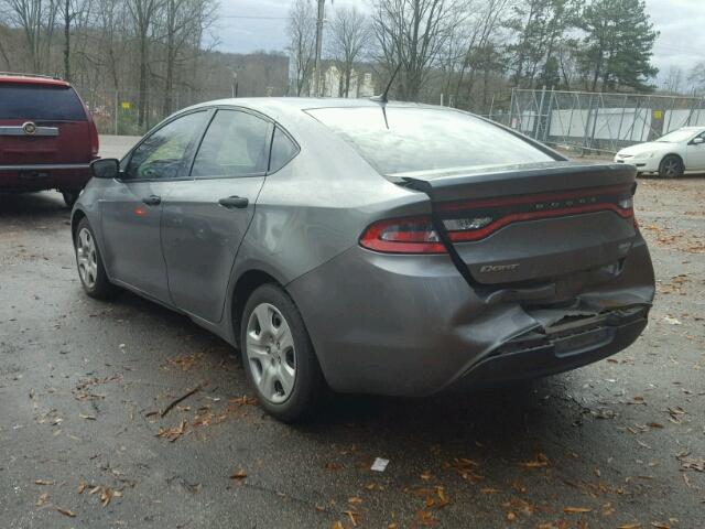 1C3CDFAA6DD175206 - 2013 DODGE DART SE GRAY photo 3