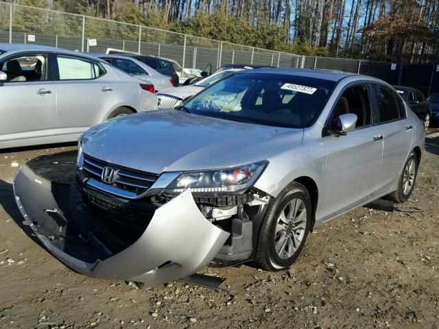 1HGCR2F39DA097989 - 2013 HONDA ACCORD LX SILVER photo 2