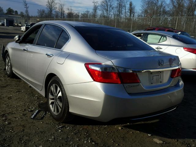 1HGCR2F39DA097989 - 2013 HONDA ACCORD LX SILVER photo 3