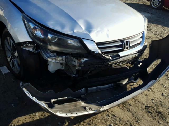 1HGCR2F39DA097989 - 2013 HONDA ACCORD LX SILVER photo 9