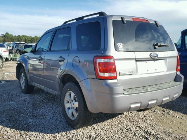 1FMCU04128KB36730 - 2008 FORD ESCAPE LIM GRAY photo 3