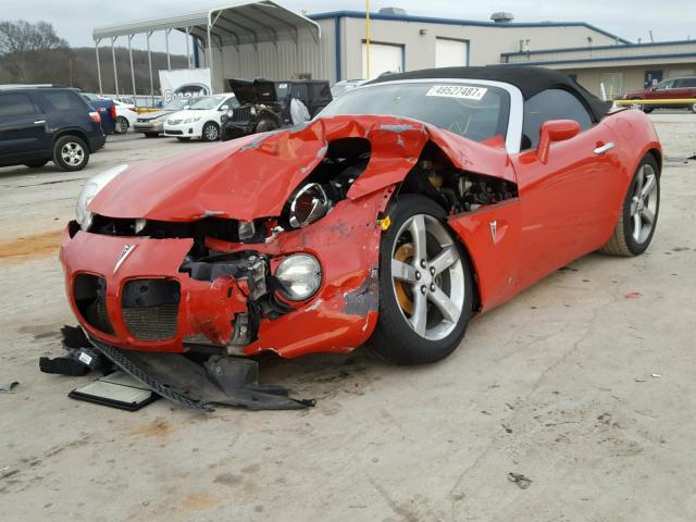 1G2MG35X97Y134347 - 2007 PONTIAC SOLSTICE G RED photo 2