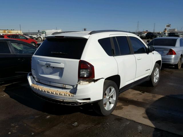 1C4NJDBB3ED706906 - 2014 JEEP COMPASS SP WHITE photo 4