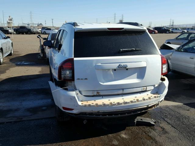 1C4NJDBB3ED706906 - 2014 JEEP COMPASS SP WHITE photo 9