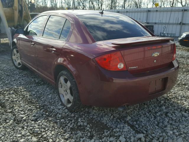 1G1AM58B887112049 - 2008 CHEVROLET COBALT SPO RED photo 3