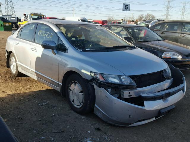 JHMFA36276S003152 - 2006 HONDA CIVIC HYBR SILVER photo 1