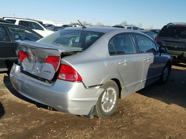 JHMFA36276S003152 - 2006 HONDA CIVIC HYBR SILVER photo 4