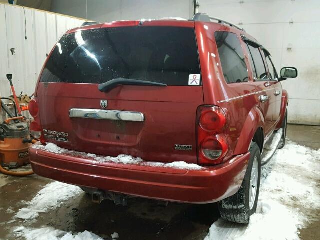 1D8HB58266F118352 - 2006 DODGE DURANGO LI RED photo 4