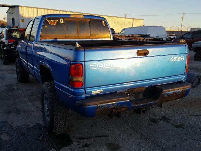 1B7KF23Z7XJ548126 - 1999 DODGE RAM 2500 BLUE photo 3