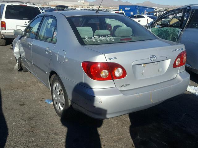 2T1BR30E08C937217 - 2008 TOYOTA COROLLA CE SILVER photo 3