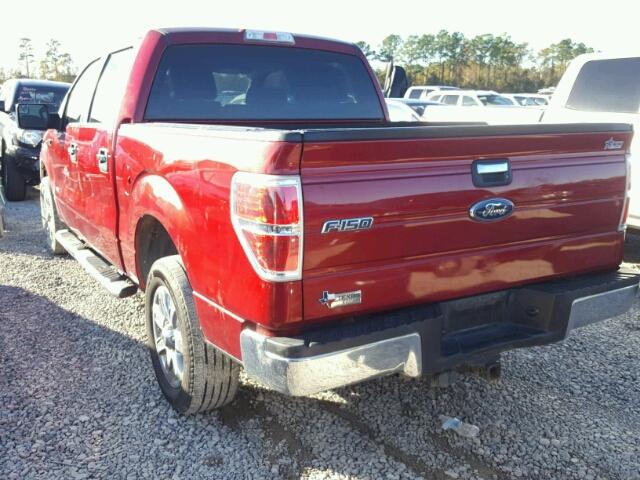 1FTFW1CTXDKG46953 - 2013 FORD F150 SUPER RED photo 3