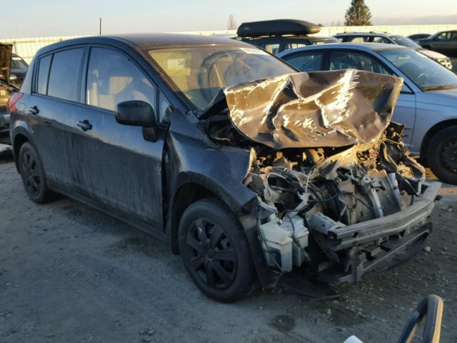 3N1BC13E37L370713 - 2007 NISSAN VERSA S BLACK photo 1