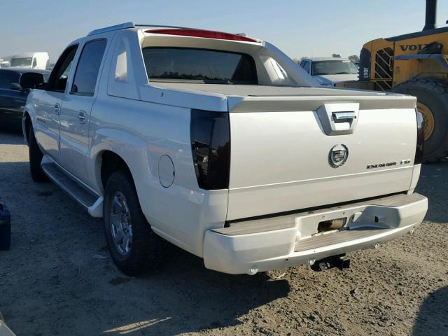 3GYEK63NX3G189633 - 2003 CADILLAC ESCALADE E WHITE photo 3
