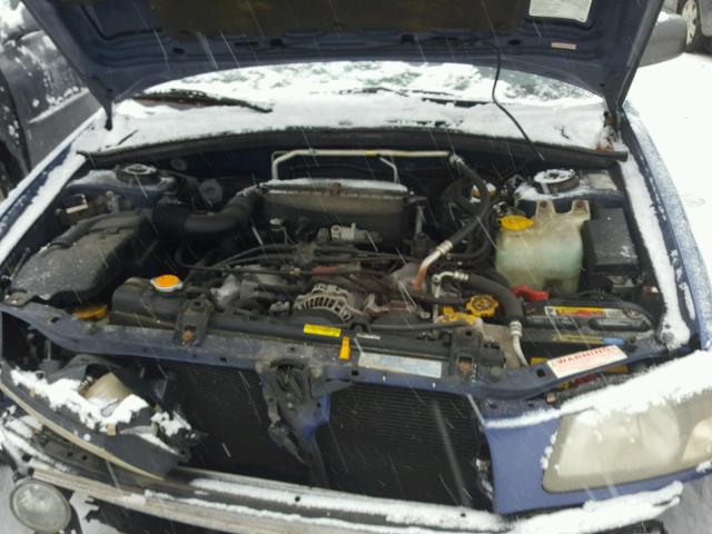 JF1SG65624H761033 - 2004 SUBARU FORESTER 2 BLUE photo 7