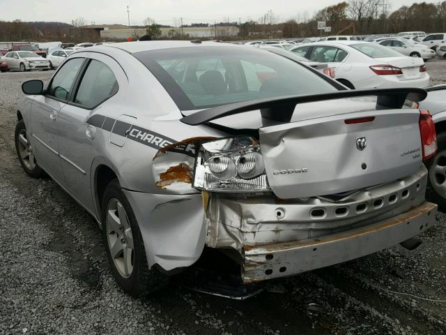 2B3CA3CV9AH107632 - 2010 DODGE CHARGER SX SILVER photo 3