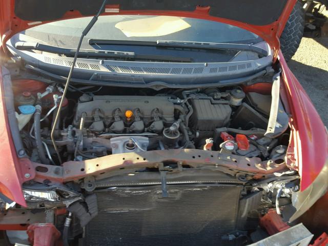 2HGFG12847H579225 - 2007 HONDA CIVIC EX წითელი ფოტო 7