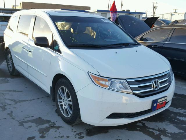 5FNRL5H6XCB075945 - 2012 HONDA ODYSSEY EX WHITE photo 1