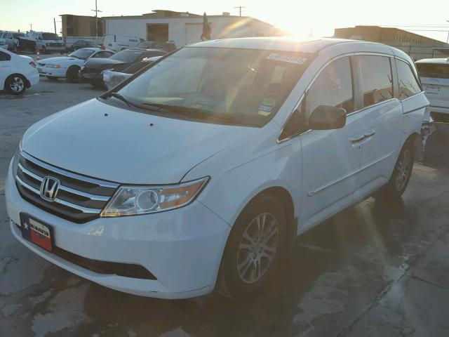 5FNRL5H6XCB075945 - 2012 HONDA ODYSSEY EX WHITE photo 2