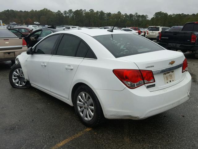 1G1PC5SH5B7264985 - 2011 CHEVROLET CRUZE LS WHITE photo 3