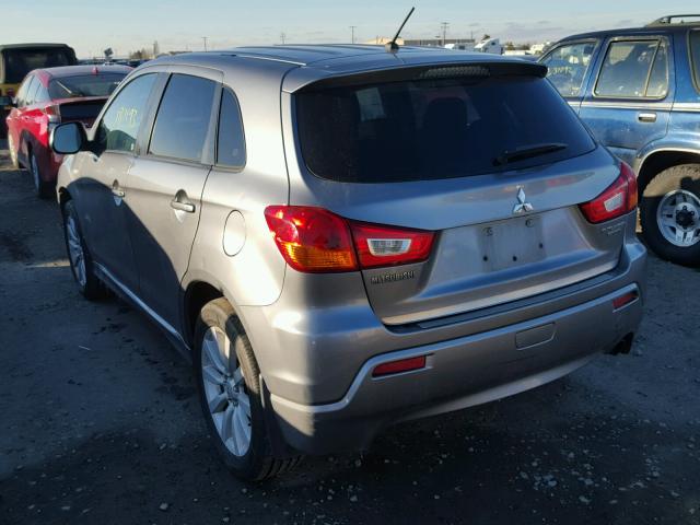 JA4AR4AU6BZ007725 - 2011 MITSUBISHI OUTLANDER GRAY photo 3