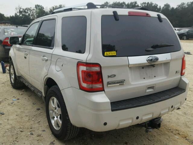 1FMCU0EG4CKC41393 - 2012 FORD ESCAPE LIM WHITE photo 3