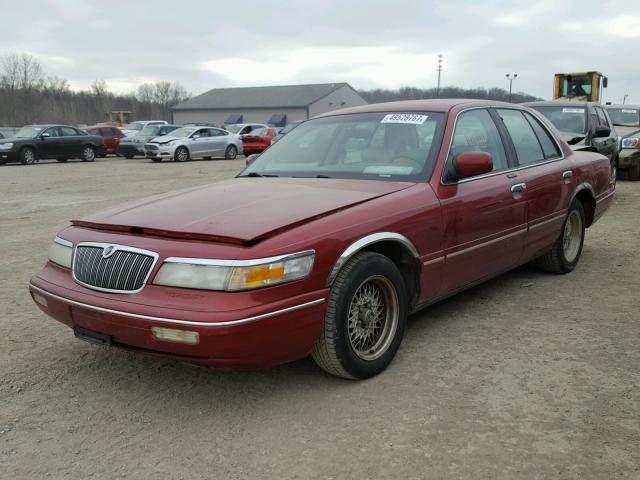 2MELM75W2VX666288 - 1997 MERCURY GRAND MARQ RED photo 2