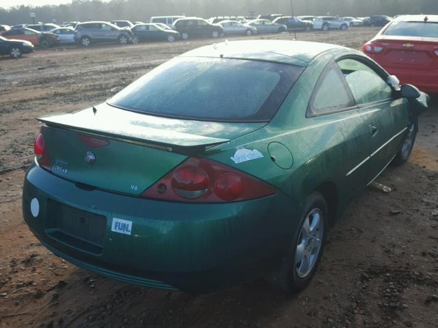 1ZWFT61L025603784 - 2002 MERCURY COUGAR V6 GREEN photo 4