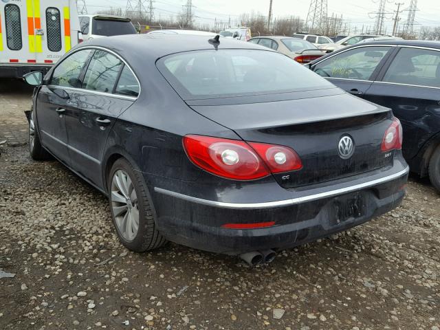 WVWNN7AN4AE554947 - 2010 VOLKSWAGEN CC SPORT BLACK photo 3