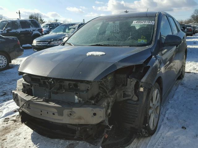 JM1BL1K68B1459622 - 2011 MAZDA 3 S GRAY photo 2