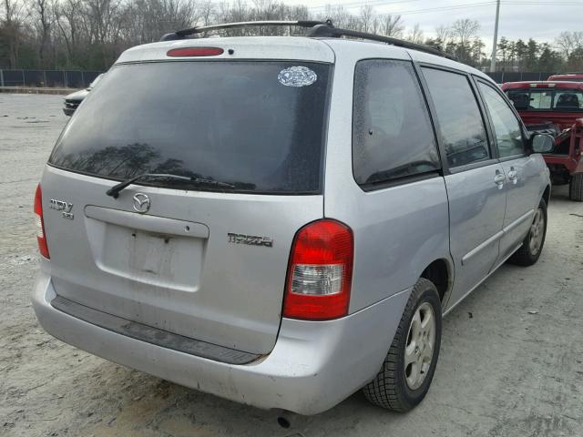 JM3LW28Y810203972 - 2001 MAZDA MPV WAGON SILVER photo 4