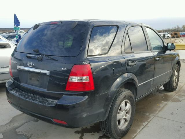 KNDJD736X75698132 - 2007 KIA SORENTO EX BLACK photo 4