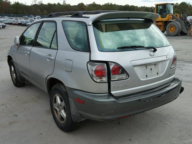 JTJHF10U120255962 - 2002 LEXUS RX 300 SILVER photo 3