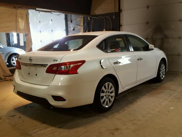 3N1AB7AP3HY354151 - 2017 NISSAN SENTRA S WHITE photo 4