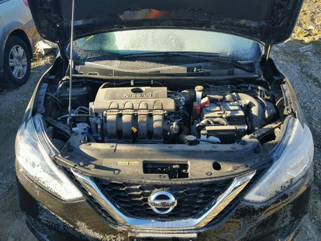 3N1AB7AP0HY309314 - 2017 NISSAN SENTRA S BLACK photo 7