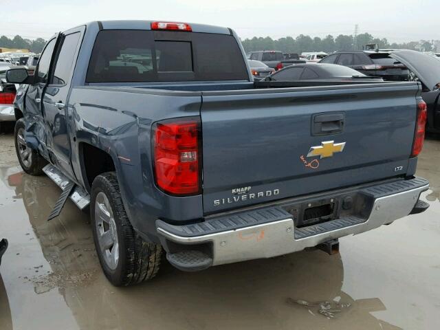 3GCPCSEC7EG154616 - 2014 CHEVROLET SILVERADO BLUE photo 3