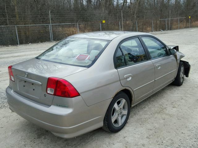 2HGES26724H625969 - 2004 HONDA CIVIC EX SILVER photo 4