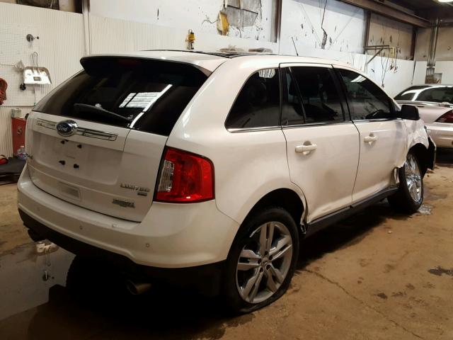 2FMDK4KC3CBA81519 - 2012 FORD EDGE LIMIT WHITE photo 4